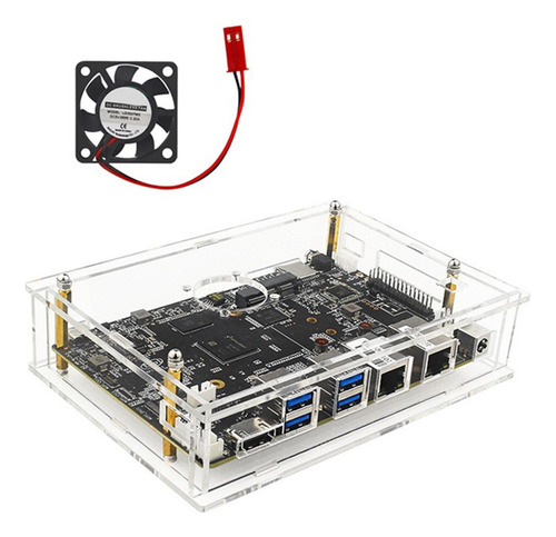 Para Placa De Desarrollo Bananapi Bpi-f3, Funda Y Ventilador