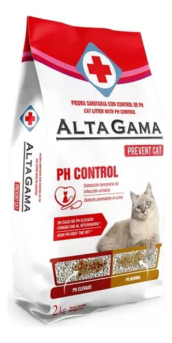 Piedras Sanitarias Altagama 2kg Control Detección Ph Gato
