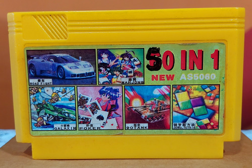 50 Em 1 Games Dynavision, Dynacom, Famicom, Polystation Leia (Usado)