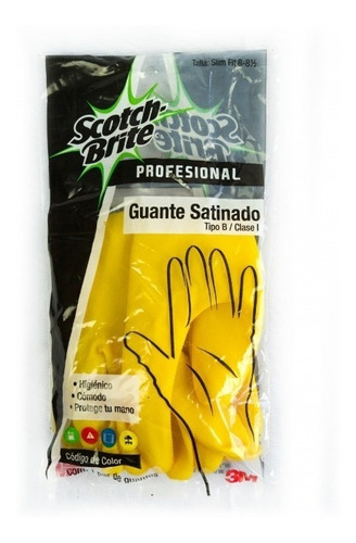 Guante Satinado Amarillo 3m Caja Con 24 Pares Grande/mediano