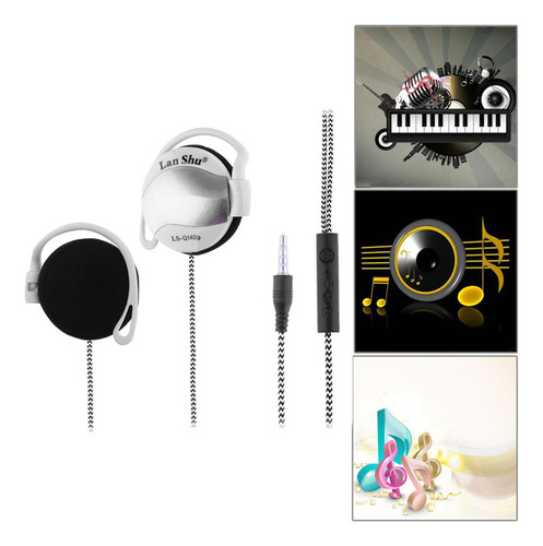 Gancho Para Auriculares Deportivos De 3,5 Mm Con Micrófono P