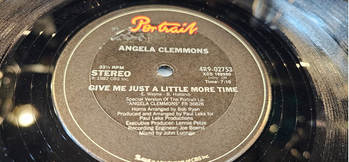 Angela Clemmons Give Me Just A Little More Time Vinilo Maxi