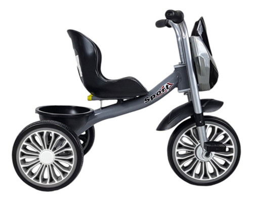 Triciclo Para Niños Diseño Mazinger Con Luz Y Sonido Color Gris