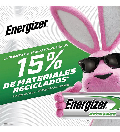 Pilas Recargables Energizer Aa Power Plus 2 Baterias