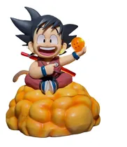 Comprar Dragon Ball Goku Niño Feliz Con Nube Y Esfera Tamaño Grande