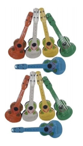 10un Violão Viola De Plástico Brinquedo Infantil Atacado