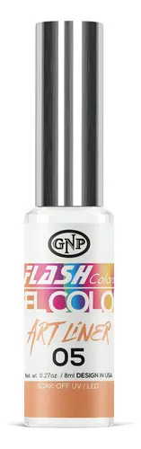 Esmalte De Arte Semipermente Gnp 8ml Con Pincel Fino Color 05 Art Liner