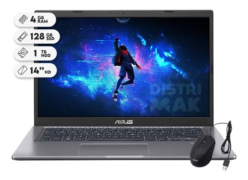 Portatil Asus X409m Intel Celeron Ssd 128gb 1 Tera 4gb Ram