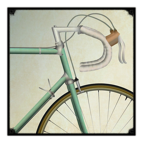 #330 - Cuadro Vintage 30 X 30 - Bicicleta Poster No Chapa