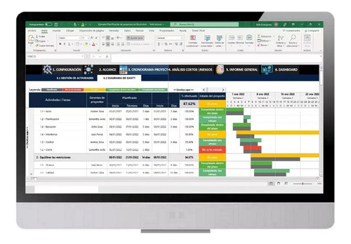 Sistema De Planificación De Proyectos Automatizado Plantilla