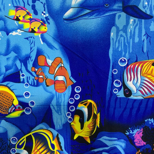 Pack 2 Toalla Jumbo Infantil Licencia Vero Hogar Microfibra Color Oceano Delfin Estampado