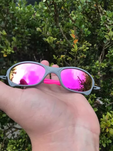 Óculos de Sol Juliet X-Metal Rosa Pinada Armação Toda em Metal Lent