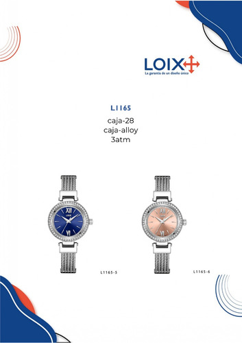 Reloj Dama  Casual Loix® Ref: L1165 Acero