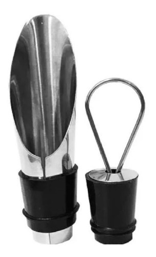 Imagen 2 de 4 de Tapón Para Botella De Vino Acero Simple