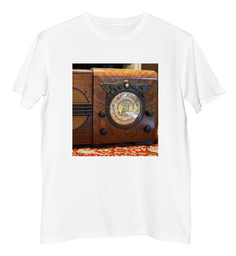 Remera Hombre Cuadro Decorativo Radio Vintage Clasico P2