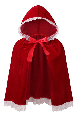 Lmyove Disfraz De Capa De Caperucita Roja Para Nias, Capa