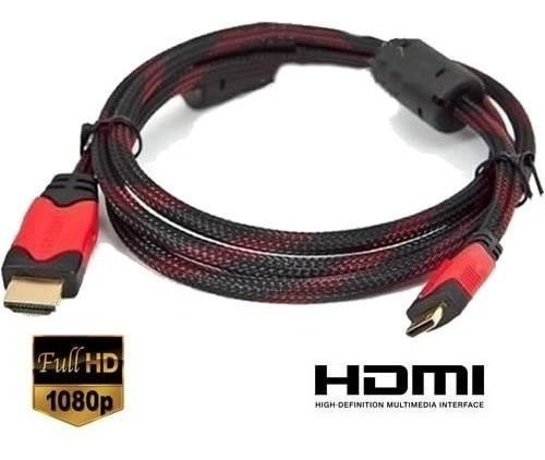 Imagen 1 de 2 de Cable Hdmi Full Hd Mallado Con Filtros 1,5m