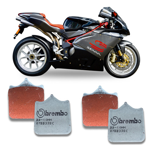 Pastilha Freio Brembo Dianteira Mv Agusta F4 1000 Senna 2006