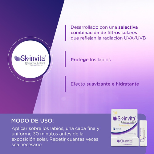 Skinvita Bálsamo Labial Hidratante Fotoprotección Fps30 5g