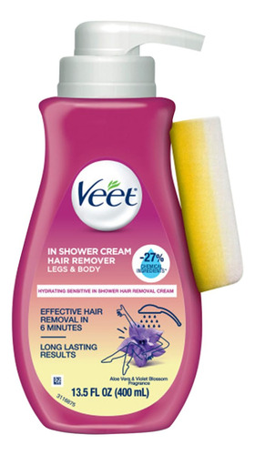Crema Depilatoria Veet Para Ducha Botanic Inspirations, 13.5