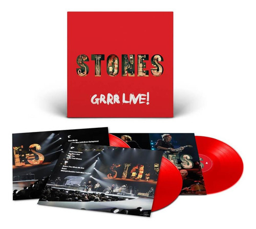 Vinilo Rolling Stones - Grrr Live! (3 unidades en negro) - Importado Ro