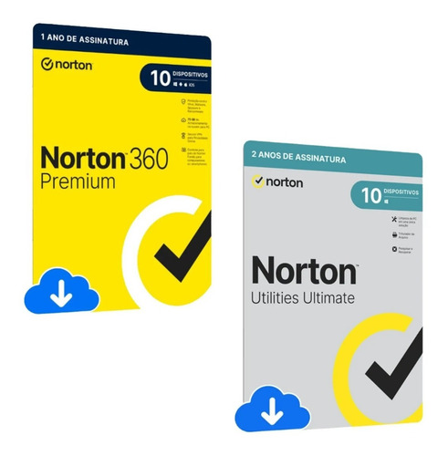 Combo Norton 360 Premium 10 + Norton Utilities Ultimate  