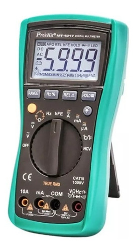Imagen 1 de 4 de Multimetro Autorango Proskit Mt-1217 Tester True Rms Pro