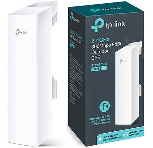 Access Point Cpe Exterior 2,4ghz 300mbps 9dbi Tp-link Pharos