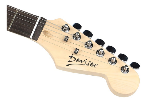 Guitarra eléctrica Deviser L-G1 stratocaster de tilo sunburst con diapasón de richlite