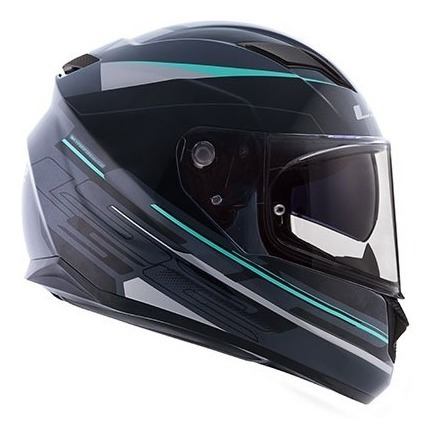 Imagem 2 de 5 de Capacete Ls2 Ff320 Stream Ixel Preto Cinza Tam. 58