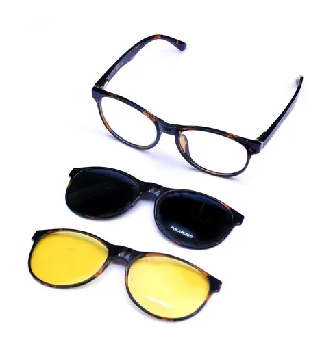 Lentes Clip On Imantados Y Polarizados Mujer Tc0109 Erika
