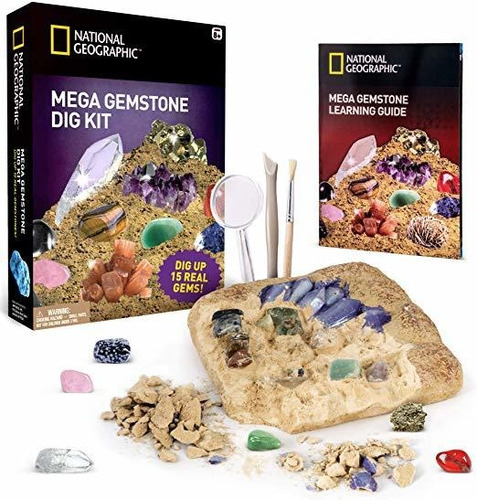 National Geographic Mega Dig Kit De Piedras Preciosas - Exca