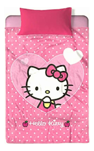 Providencia Cobertor Individual Hello Kitty Color Rosa.