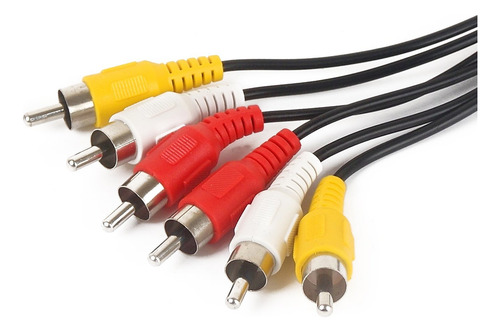 Sig-014/50 Cable Audio Y Video 3 Rca A 3 Rca 15mts P/tv, Dvd