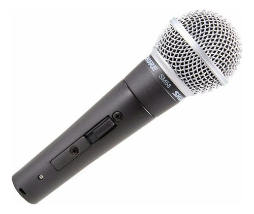 Microfono Dinamico Cardioide Vocal Shure Sm58s Color Negro