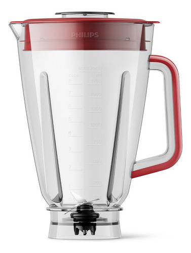 Liquidificador Série 3000 Turbo 1000w Philips Walita Hr2270 Cor Vermelho 220V