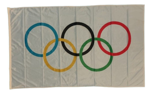 Bandera Olimpica Flameo 90 X 150 Cm Reforzada C/tiras