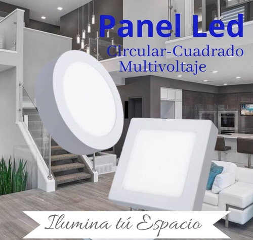 Lámpara Panel Led 6w 12w 18w 24w Multivoltaje Somos Tienda 