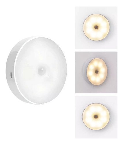 2 Luz Recargable Led Sensor Movimiento Imantado Portatil