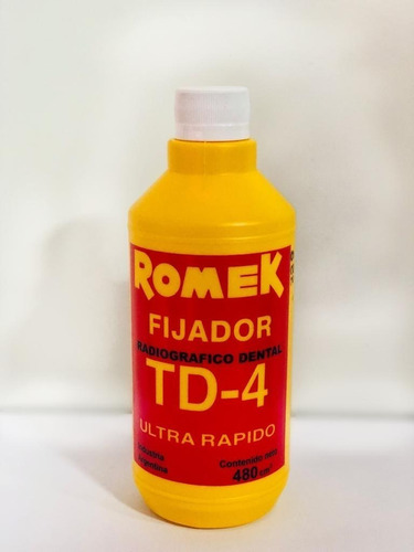 Fijador Rx Romek Td-4 Envase 480 Cc Odontologico