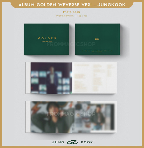 Album Jungkook ( Bts ) Golden ( Set + Weverse Ver ) + Pob