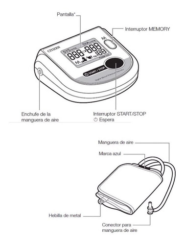 Imagen 5 de 5 de Tensiometro Digital Citizen Oferta!!!