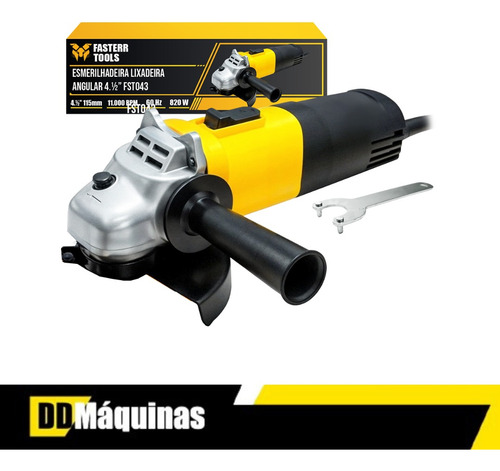 Esmerilhadeira Angular 820w 220v Fasterr - Fst044 Cor Preto/Amarelo Frequência 50Hz/60Hz