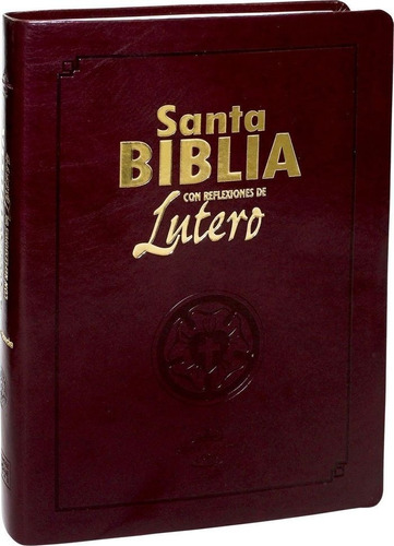 Biblia Reflexiones De Lutero Simil Cuero Reina Valera 1960