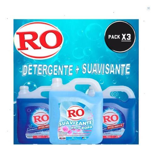 Pack X2 Detergente Liquido + Suavizante Ro Original