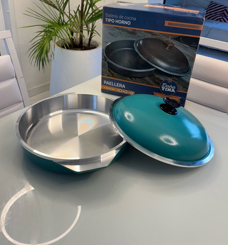 Paellera Sarten Doña Tina Sin Antiadherente Cod. 400 Aqua