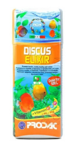 Vitamina P/ Discos E Peixes De Água Doce 500ml Prodac Elixir