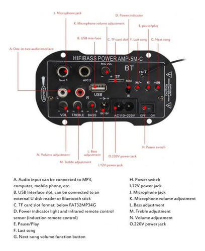 Placa De Módulo De Receptor De Audio Estéreo Bluetooth