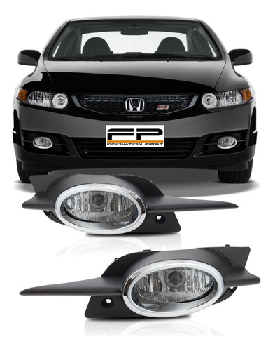 For 09-11 Honda Civic Coupe Fog Lights Clear Lens Front  Aag