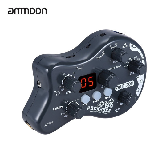Ammoon Pockrock Portátil Guitarra Multi -efectos Procesador